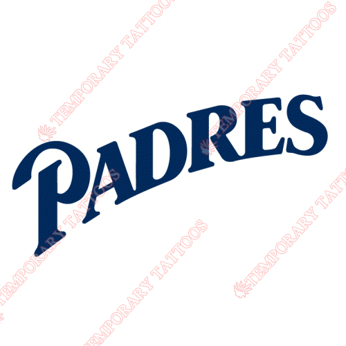 San Diego Padres Customize Temporary Tattoos Stickers NO.1869